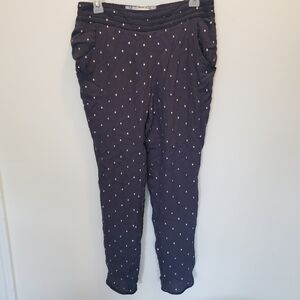 Anthro Elevenses Pull On Pants Blue Size 4